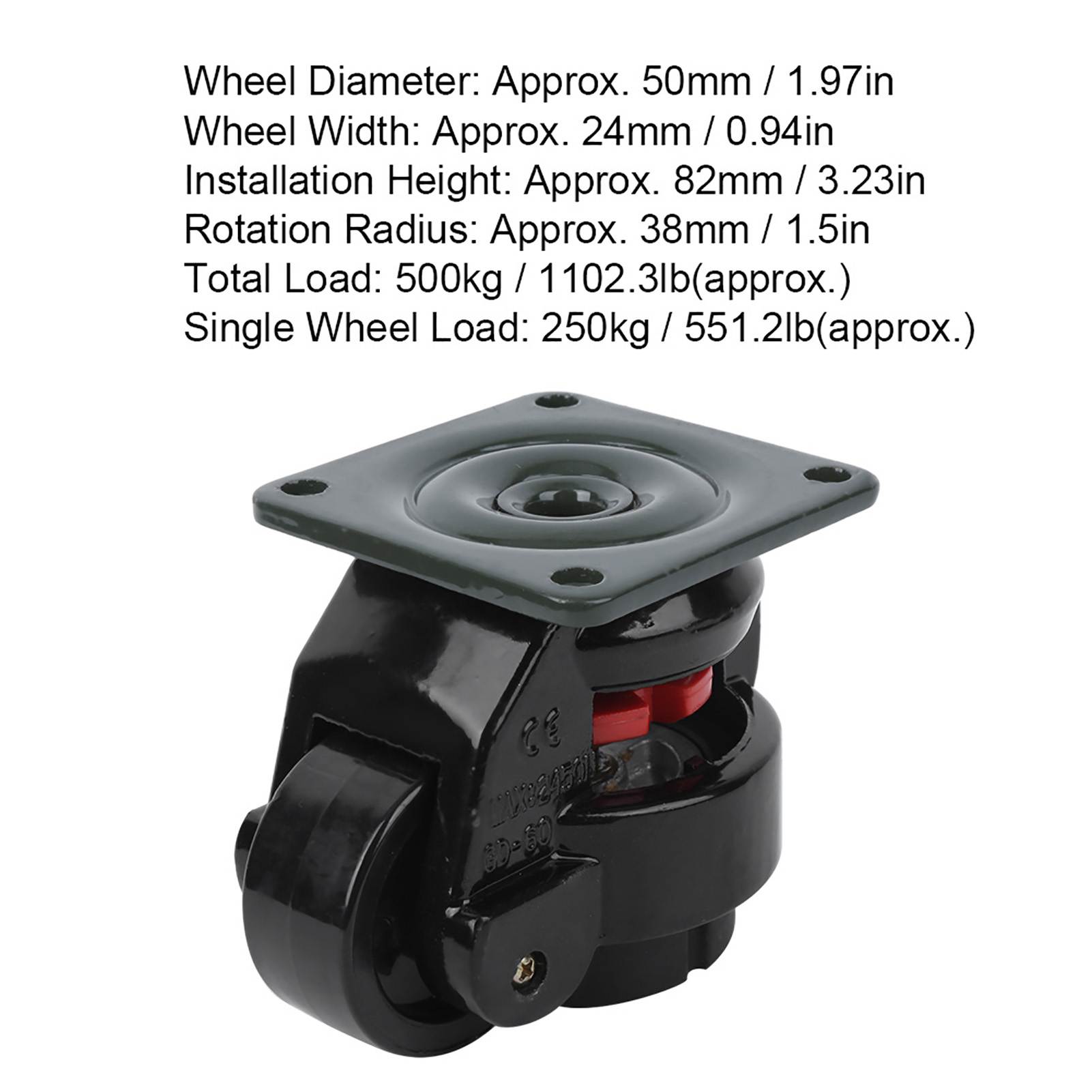 Heavy Equipment Operator - 4pcs Level Adjustment Caster GD‑60F Heavy