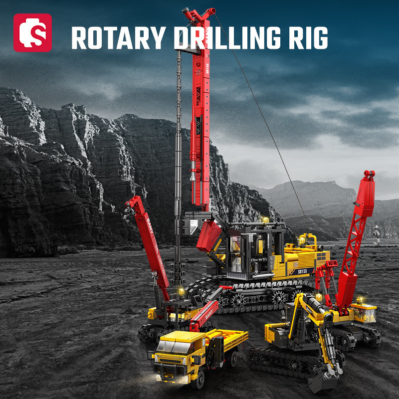 SEMBO 4in1 Rotary Drilling Rig - огляд і ціна Heavy Equipment Lego