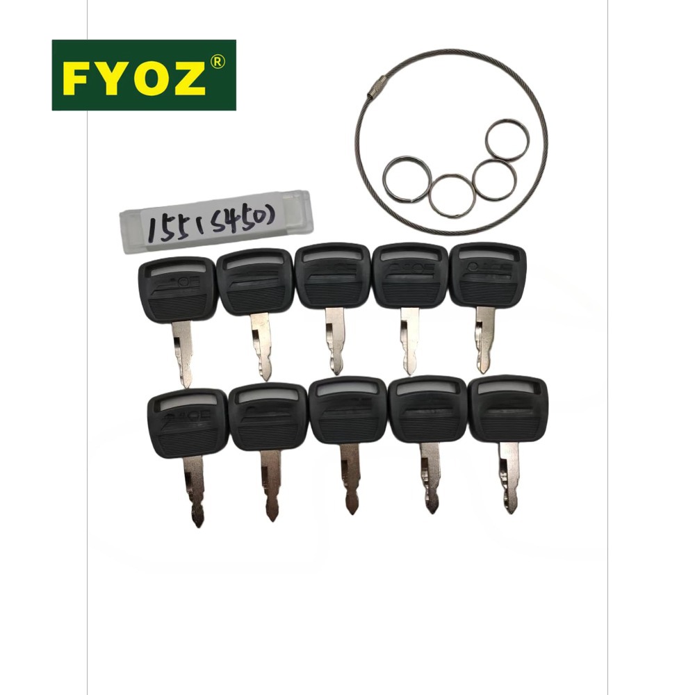 10pcs Excavator Keys S450 For  - огляд і ціна Heavy Equipment Key Set