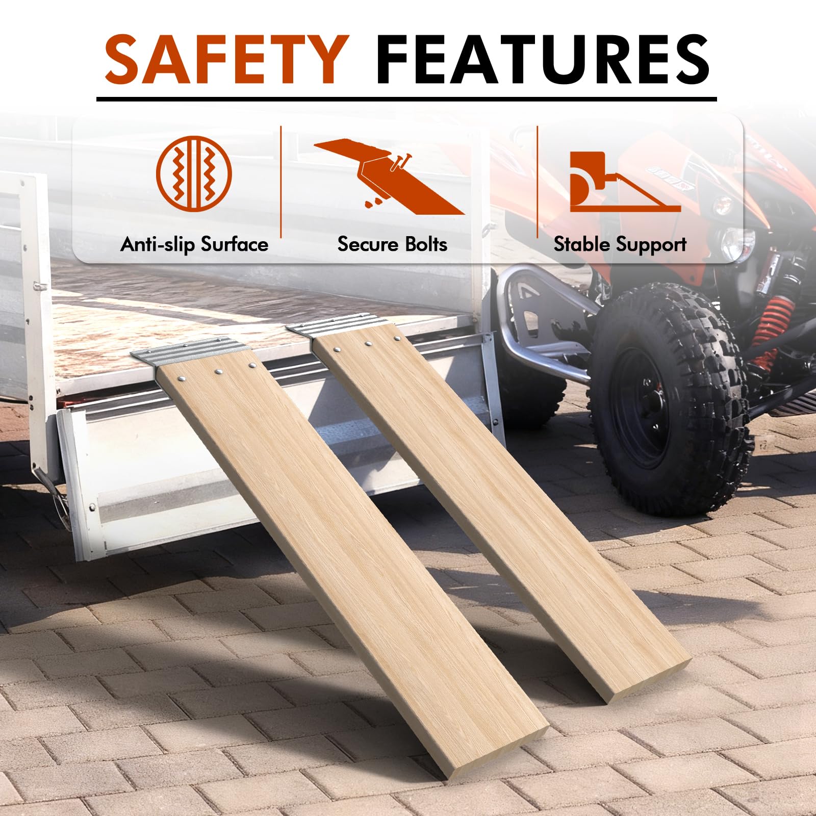 Anti-Slip Loading Ramp Kit for - огляд і ціна Vehicle Heavy Equipment
