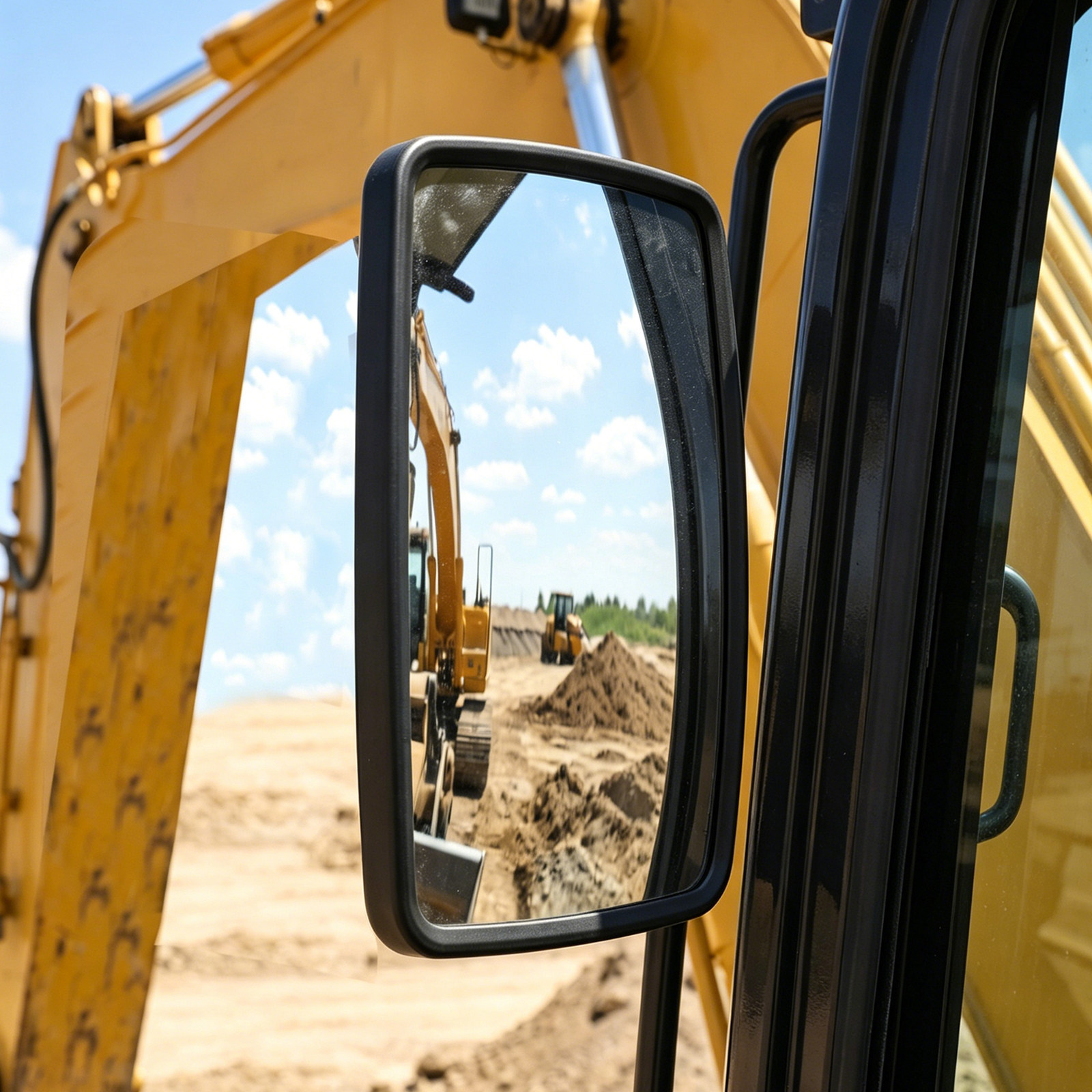 Excavator Rearview Mirror Wide - огляд і ціна Heavy Equipment Definition