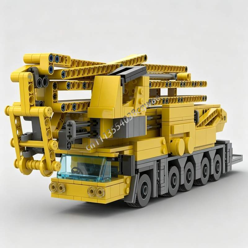 1182PCS Tower Crane MOC Custom - огляд і ціна Heavy Equipment Lego