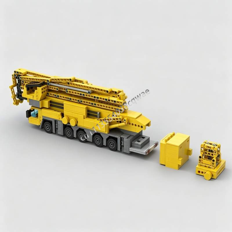 1182PCS Tower Crane MOC Custom - огляд і ціна Heavy Equipment Lego