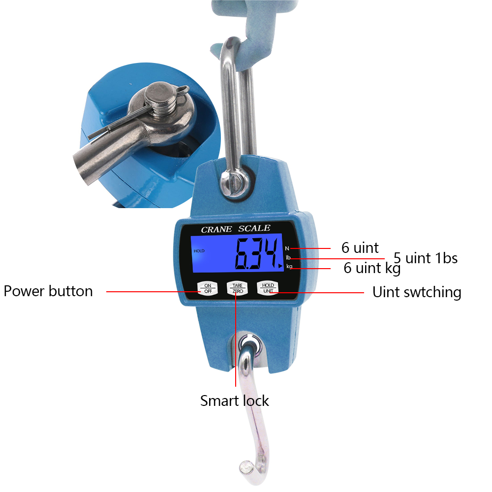 Digital Crane Scale 200kg 300k - огляд і ціна Heavy Equipment Grader