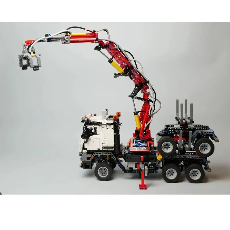 42043 Long Wood Truck Crane Sa - огляд і ціна Heavy Equipment Lego